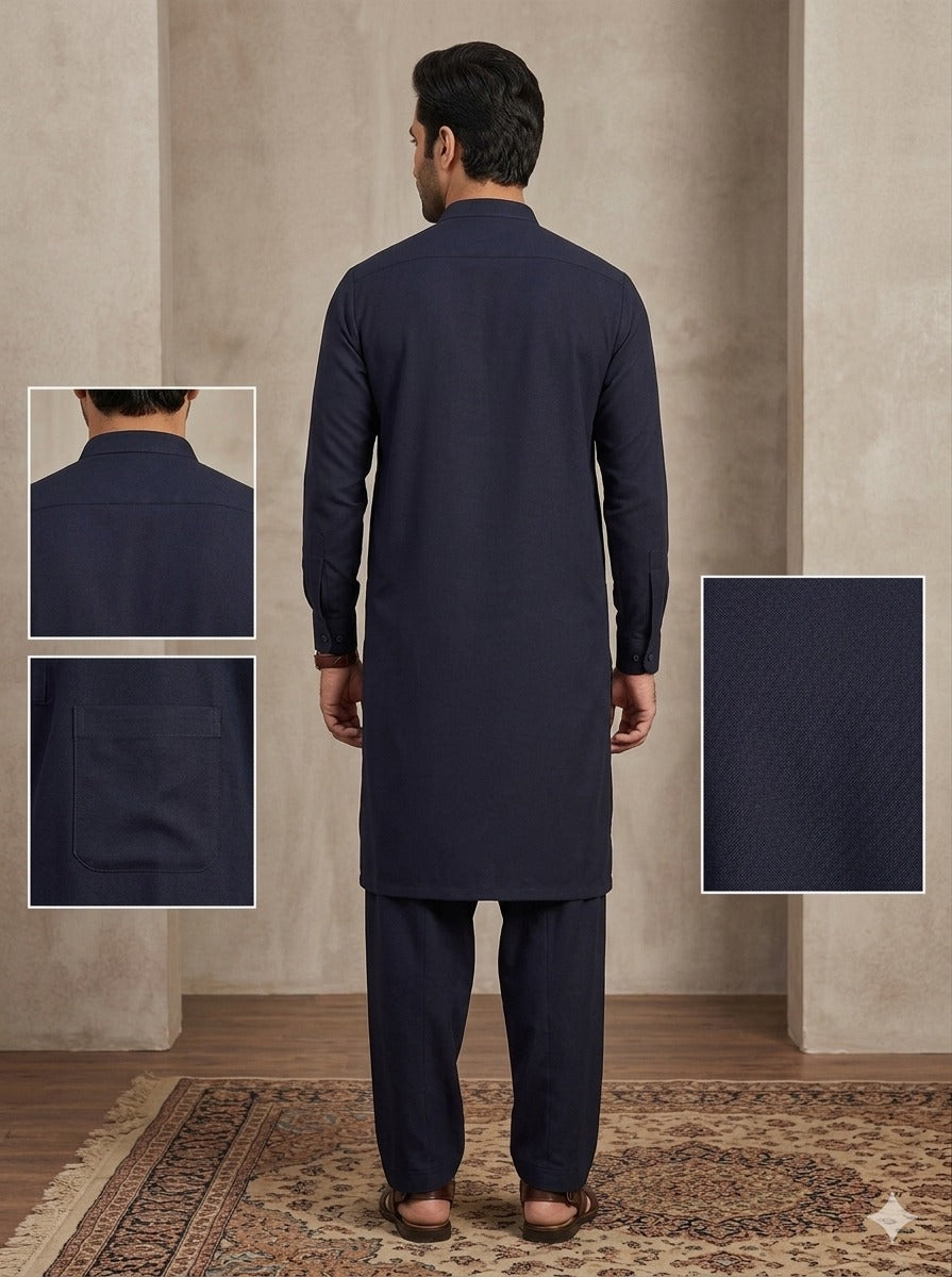 Mid-night Indigo | Unstitched Wash & Wear