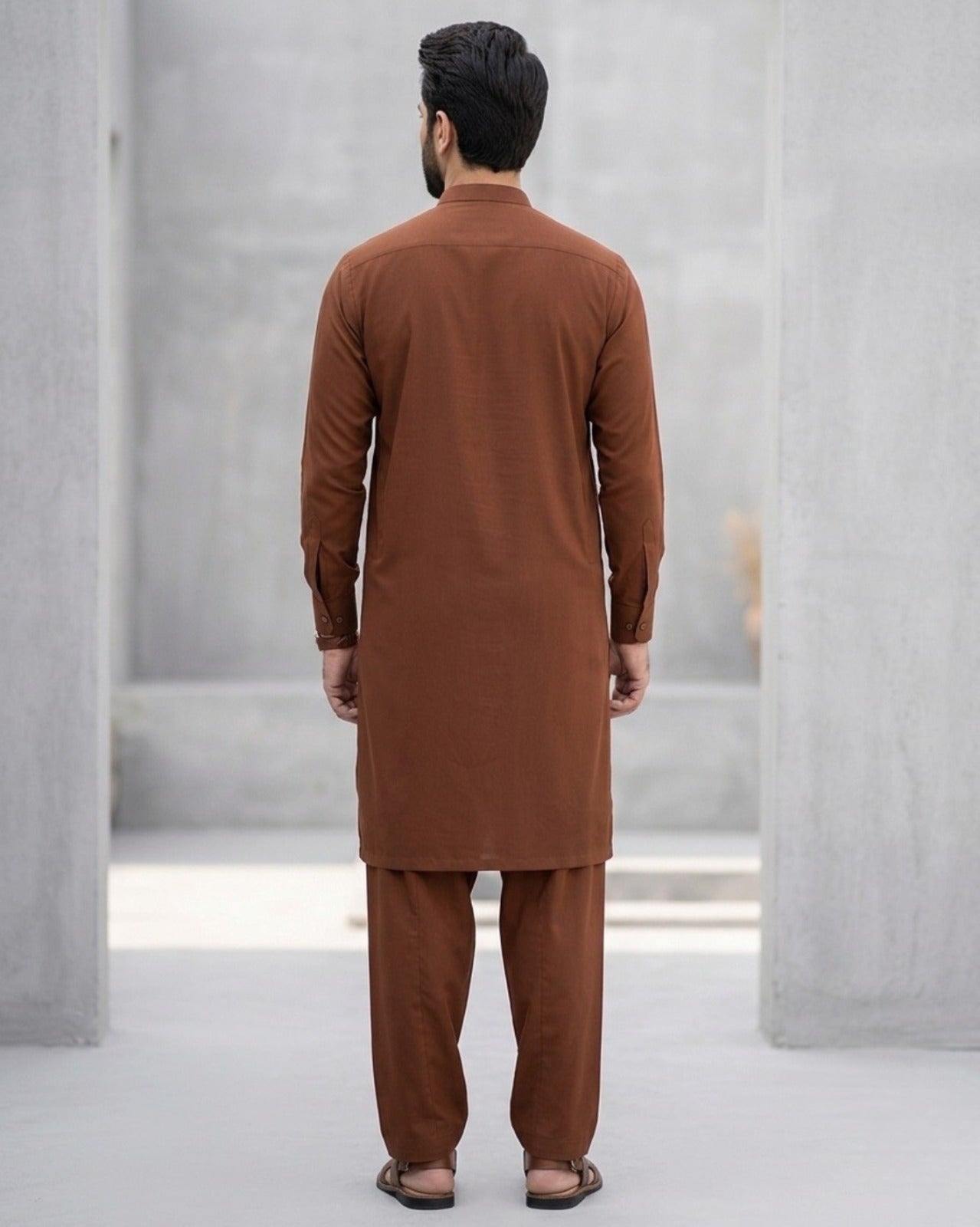 Rust Brown | Unstitched Wash & Wear