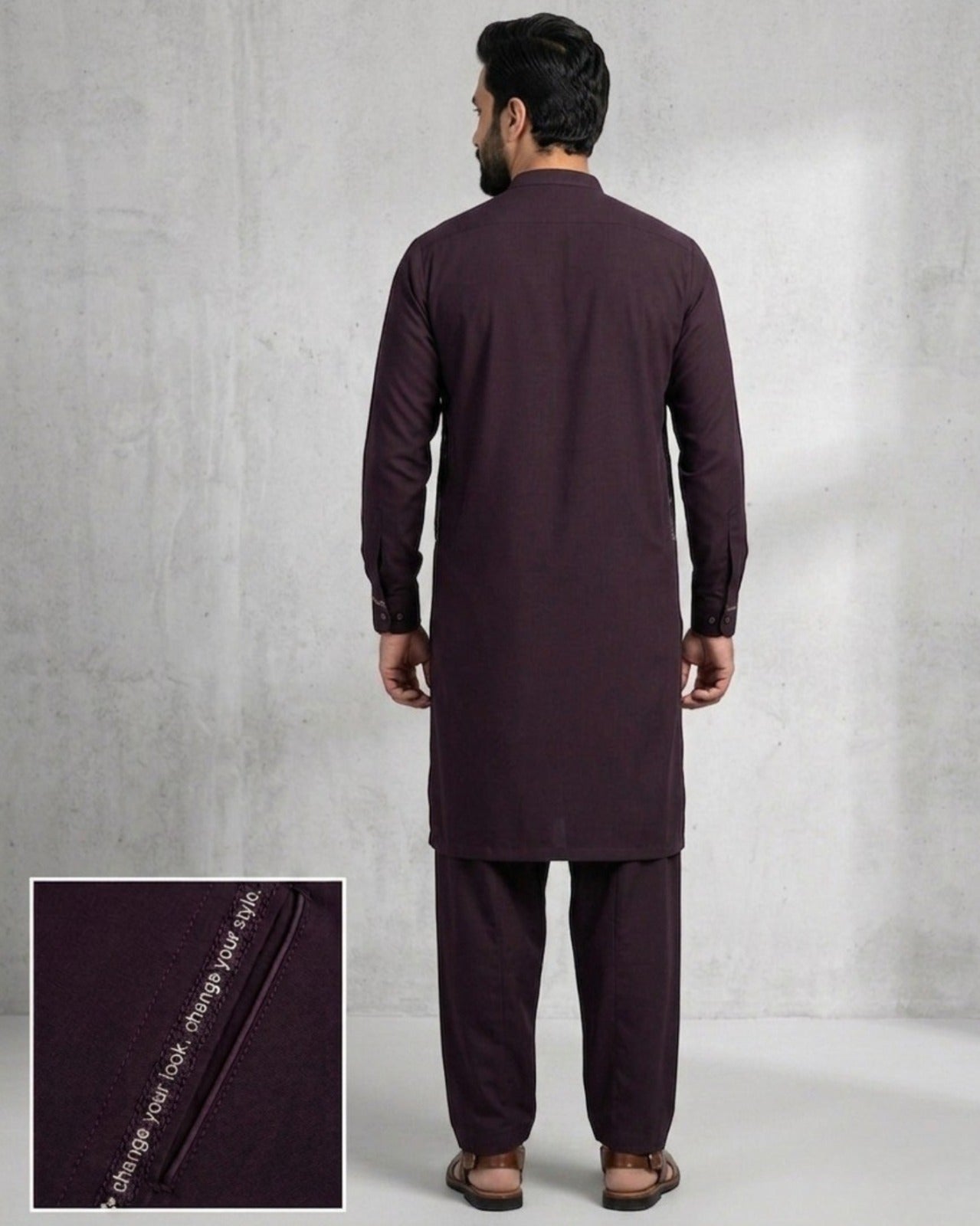 Shadow Plum | Unstitched Wash & Wear