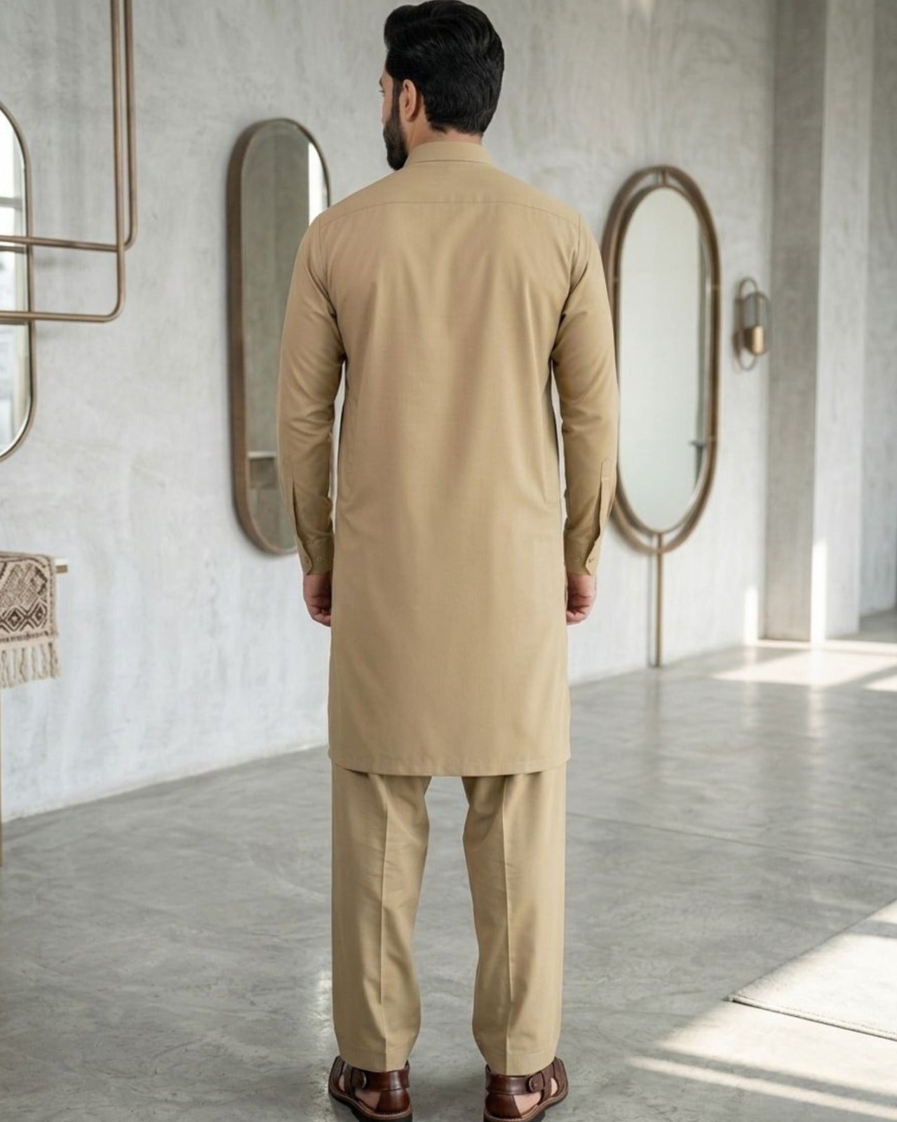 Deep Beige | Unstitched Wash & Wear