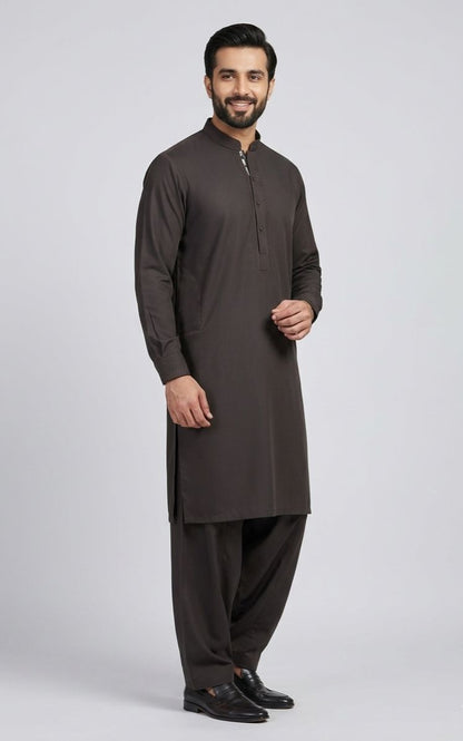 Coffee Bean | Unstitched  WASH & WEAR