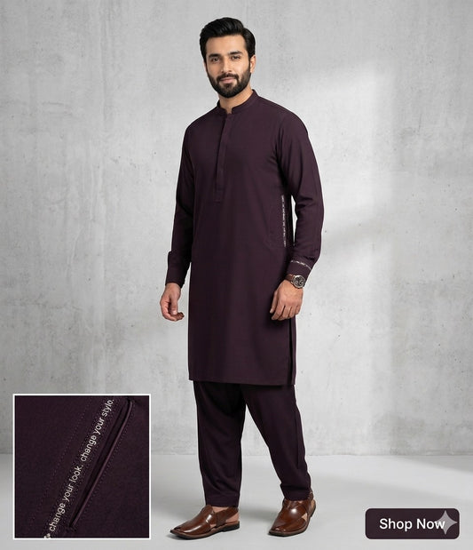 Shadow Plum | Unstitched  Wash & Wear