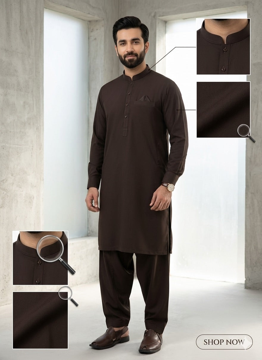 Espresso | Unstitched  Wash & Wear