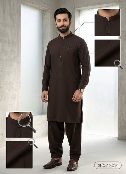 Espresso | Unstitched  Wash & Wear