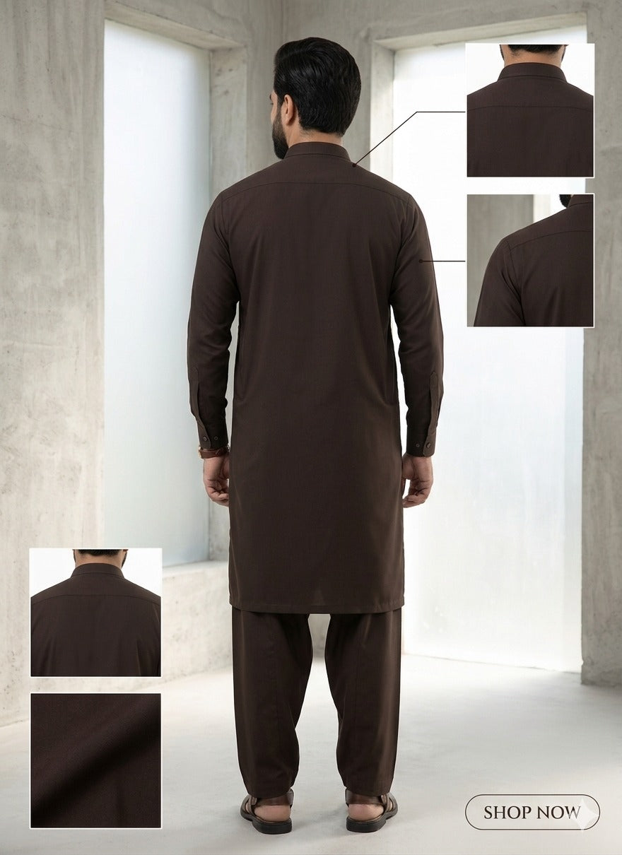 Espresso | Unstitched  Wash & Wear