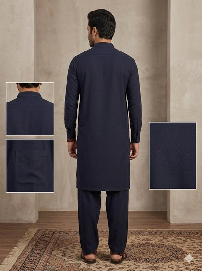 Mid-night Indigo | Unstitched Wash & Wear