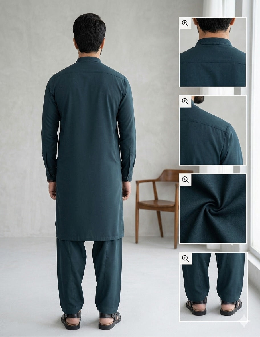 Hunter Green | Unstitched  Wash & Wear