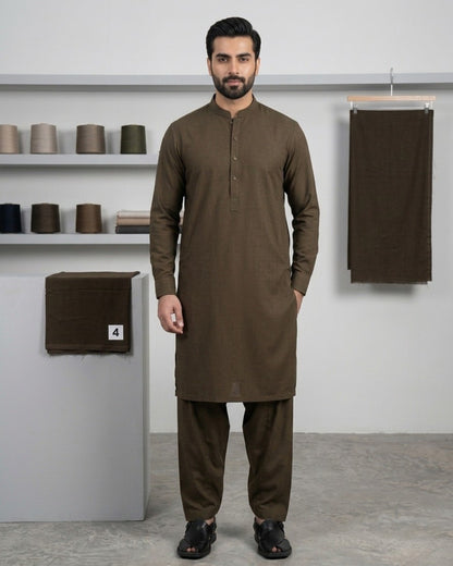 Dark Olive | Unstitched  Wash & Wear