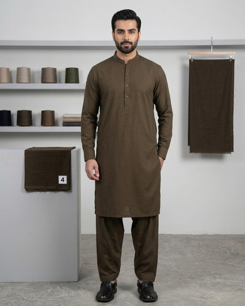 Dark Olive | Unstitched  Wash & Wear