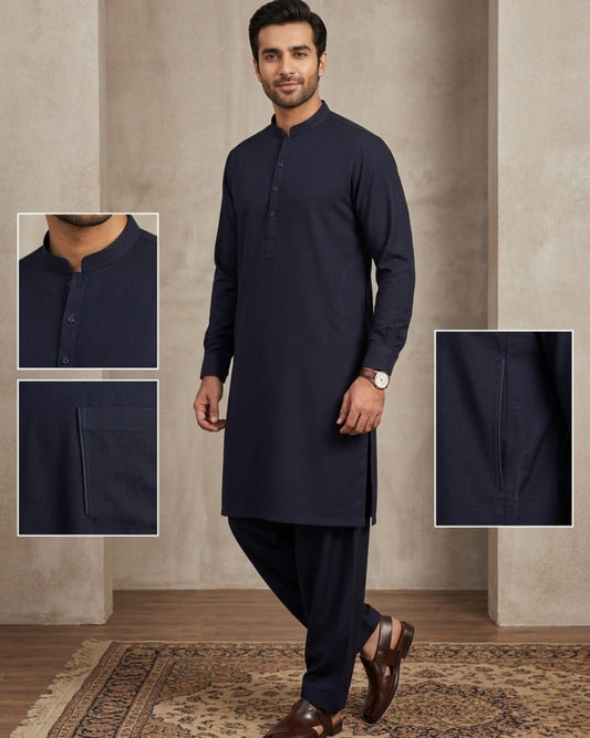 Mid-night Indigo | Unstitched Wash & Wear
