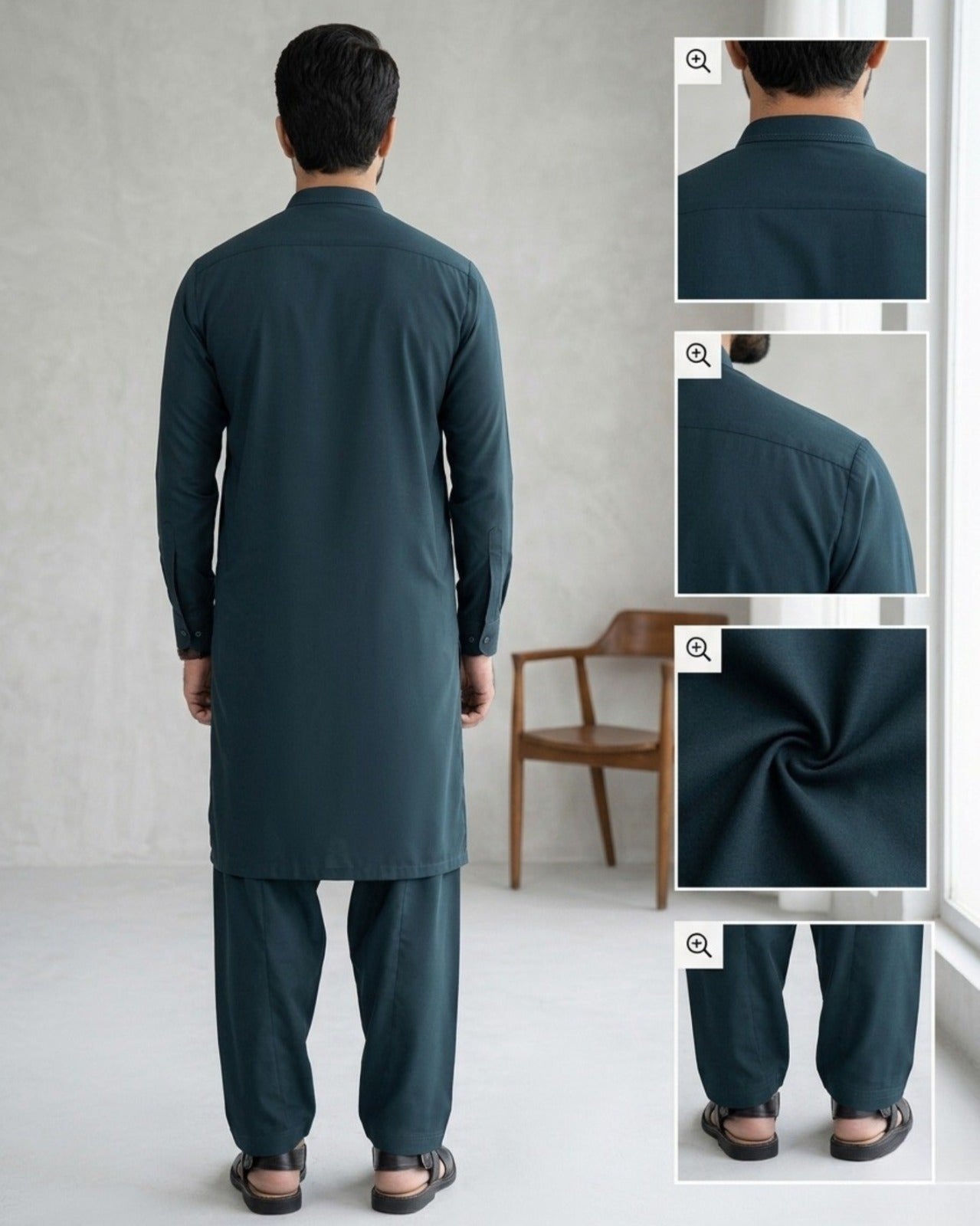 Hunter Green | Unstitched  Wash & Wear