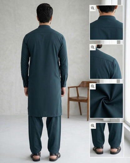 Hunter Green | Unstitched  Wash & Wear
