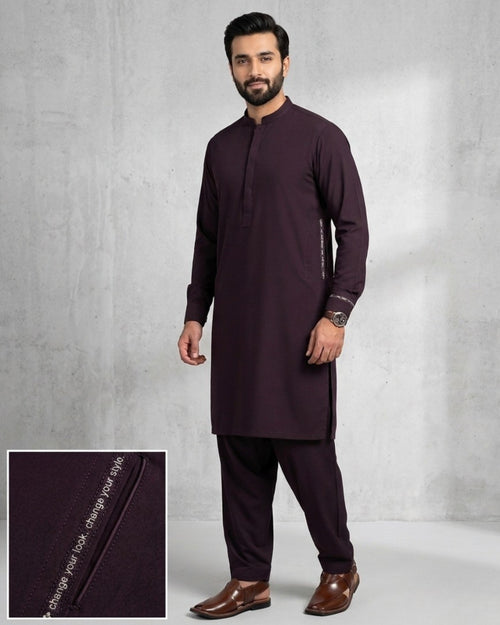 Shadow Plum | Unstitched  Wash & Wear