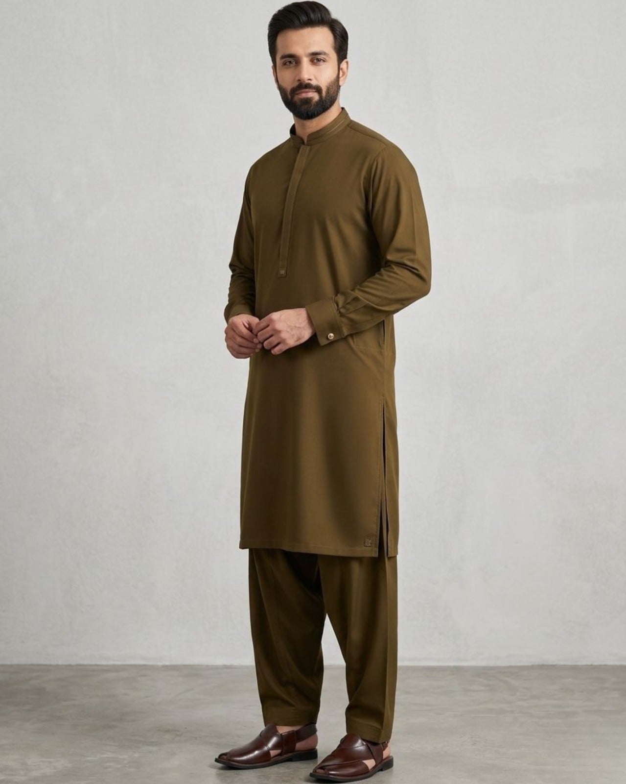 Antique Bronze | Unstitched  WASH & WEAR